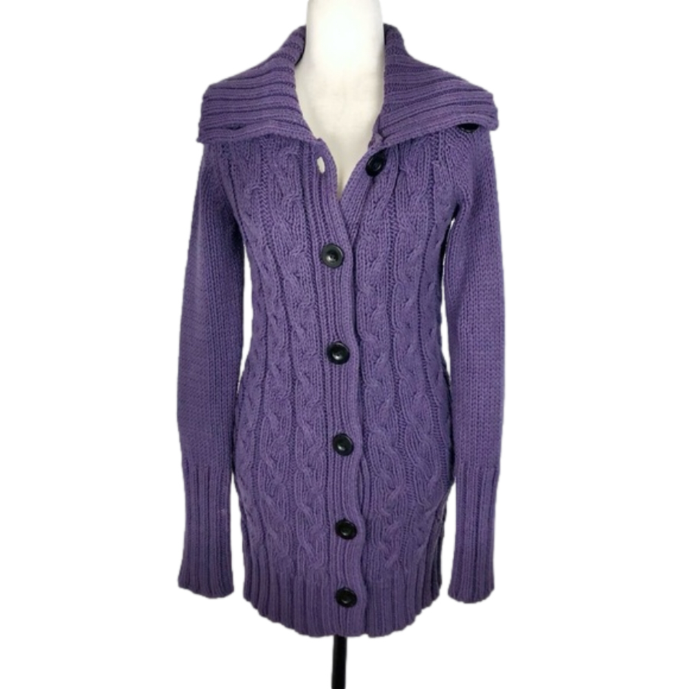 Outfitters Nation long purple cardigan